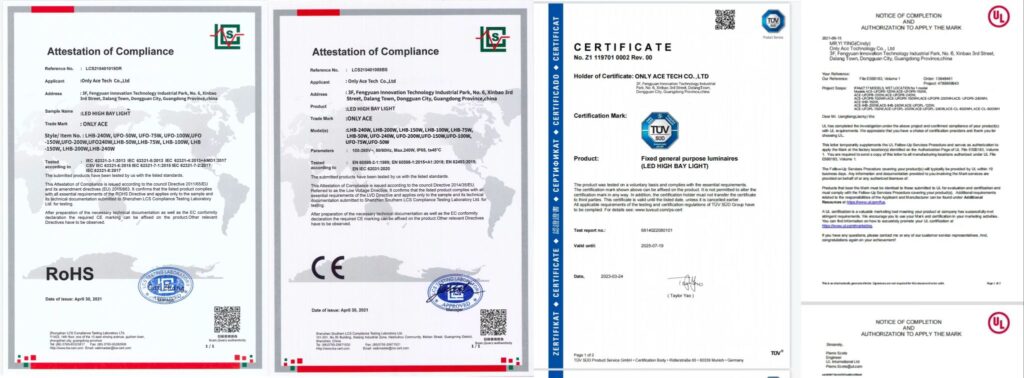 Company Profile 4 acetech certificates